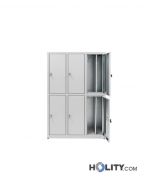 Umkleideschrank aus Zinkblech - rein/unrein Trennung h11156