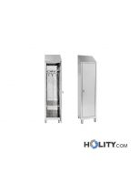 Umkleideschrank aus Edelstahl - rein/unrein Trennung h11158