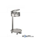 Abfalleimer, Sackhalterung mit Pedal aus Edelstahl h117110
