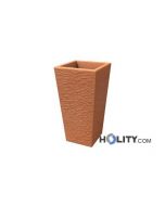 Rustikale-Kunststoffvase-mit-Lichtoption-h12704