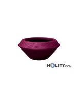 Vaso di design in polietilene rustico h12714