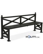 Sitzbank aus Metall h140190
