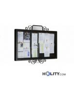 Werbe-/Infotafel aus Metall zur Wandbefestigung h140208