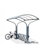 Fahrradständer mit Regenschutz h14056