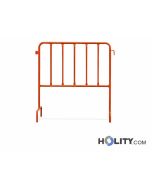 Modulare-orange-Sperre-mit-vertikalen-Balken-h14077