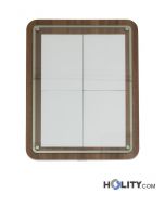 Speisekartenhalterung aus Holz mit Metallrahmen h148_140