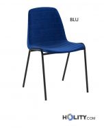 Konferenzstuhl mit Stoffbezug h15986
