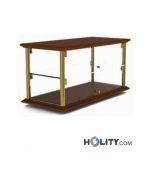 Holzvitrine-für-Croissant-mit-2-Einlegeböden-h16907