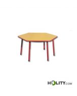 Sechseckiger-Kindergartentisch-Höhe-53-cm