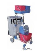 Professioneller Reinigungswagen mit Moppresse h179_39