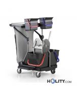 Profi Reinigungswagen mit Sackhalterung und Deckel h179_44
