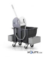 Profi Reinigungswagen mit 2 Eimern, 12+18 Litern h179_45