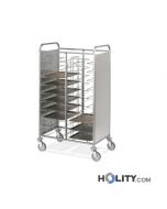 Universeller Tablettwagen mit 2 Seitenwänden h2200160