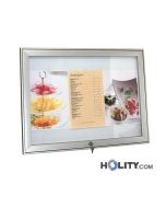 Menütafel mit Aluminium-Rahmen für Draussen h2446