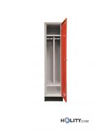 Einzel Garderobenspind mit innerer Trennwand h283_16