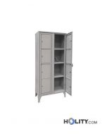 Fächer- Ausgabeschrank mit Füßen und 8 Fächern h283_41