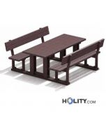 Set Picknicktisch mit Bänken h285_26