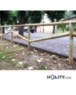 Außenzaun mit Querbalken-h285-35-Preis pro lfm