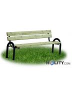 Sitzbank mit Holzplanken als Stadtmobiliar h287_124