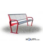 Sitzbank als Stadtmobiliar aus Metall h287_147