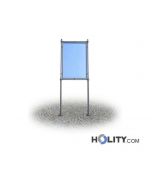 Werbe-/Infotafel als Stadtmobiliar aus Metall