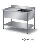 Edelstahlspülen-Einzelbecken-und-Abtropffläche-L-100-cm-h314_102