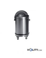 Beweglicher Abfalleimer (50 L) mit Deckel  h314_41