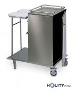Wäschewagen aus Stahl für Krankenhaus h31516