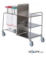 Wäschewagen aus Stahl für Krankenhaus h31517