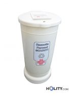 Behälter für abgelaufene Medikamente, 105 Liter, Betonsockel - h32624