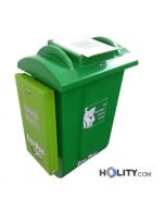 Hundetoilette - Abfallbehälter mit Beutelspender h326_45