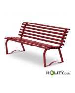 Sitzbank für öffentliche Plätze - Stadtmobiliar, 150 cm lang h35014