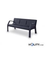 Plastiksitzbank als Stadtmobiliar h35058