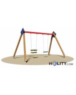 doppel-schaukel-gestell-aus-Holz-fuer-Kinderspiel-h35059