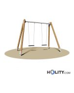 2-Sitz-schaukel-aus Holz-und- Stahl-h350-105