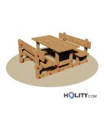 Set Picknick mit Mini Tisch und Bänken h350_118
