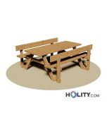 Set Picknick mit Tisch und zwei Bänken h350_121