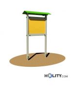 Werbe-/Infotafel aus Aluminium für Parkanlagen h350_177