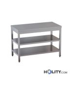 Edelstahl-Arbeitstische-2-Ablagen-Länge-160-cm-h357_85