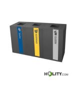 Wertstoffstation-mit-3-Behältern-aus-verzinktem-Stahl-h424_109