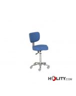 Hocker für Arztpraxis mit dreieckiger Sitzfläche h448_97