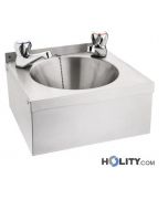Kleines Waschbecken aus Edelstahl h464_150