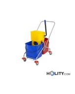 Doppelter Moppeimer mit Mopppresse 2 x 23L h464_203