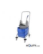 Wagen mit Moppeimer und Mopppresse 24 Liter h464_204