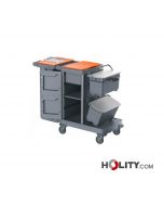 Reinigungswagen Krankenhaus aus Recycelkunststoff h489_23