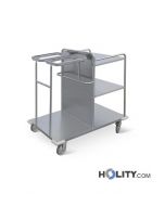 Wäschewagen aus Edelstahl für Krankenhaus h564_28