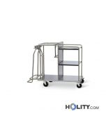 Wäschewagen aus Edelstahl für Krankenhaus h564_50