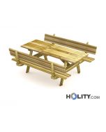 Set Picknick Tisch mit Bänken für Parkanlagen h575_39