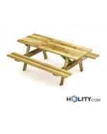Set Picknick Tisch mit Bänken für Parkanlagen h575_41
