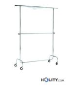 Kleiderwagen mit doppelter Querstange h6202